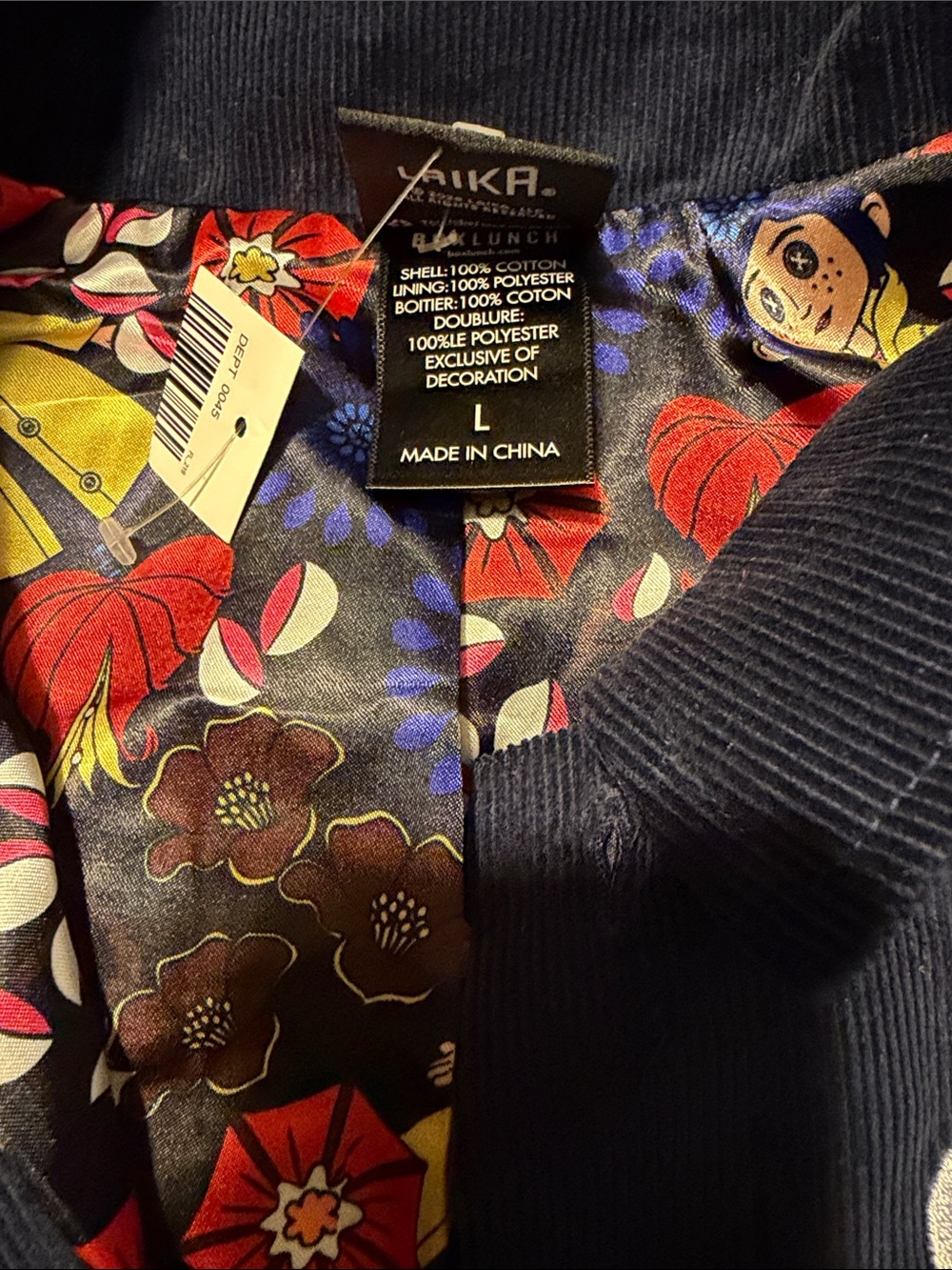 Coraline Embroidered Icons Chore Jacket - BoxLunch Exclusive - Picture 3 of 6